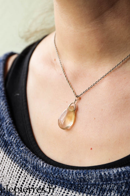 Pendentif Citrine - 20 mm