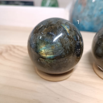 Sphère Labradorite (6cm) - Madagascar