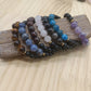 Lot de 7 bracelets "Chakras" - 18cm