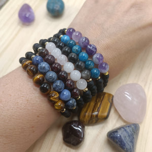 Lot de 7 bracelets "Chakras" - 18cm