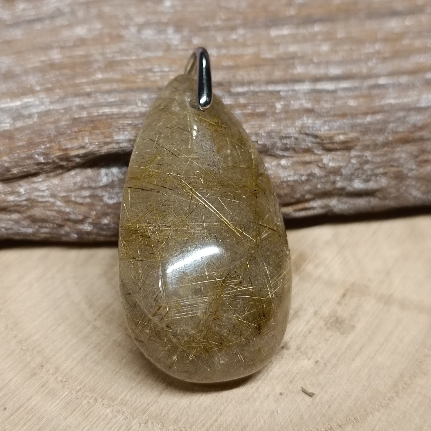 12.Pendentif  - Quartz Rutile (40mm)