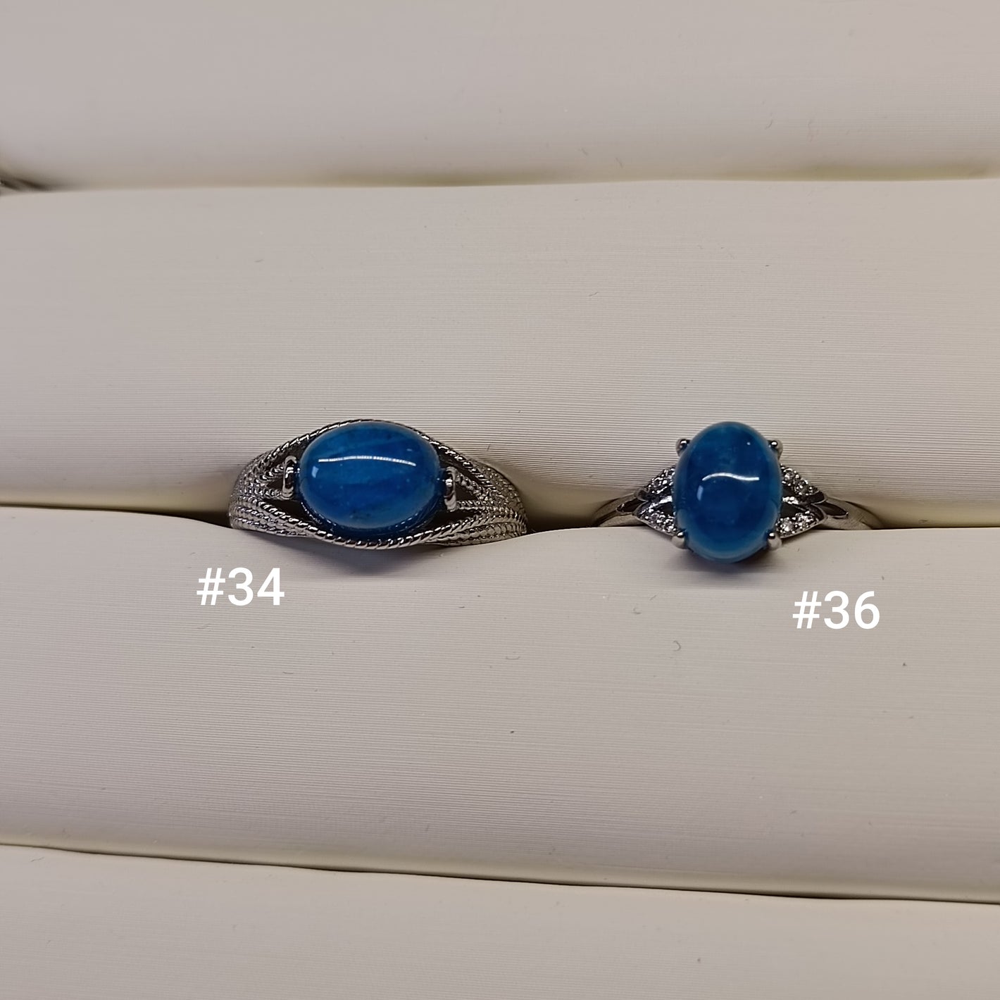 Bague Apatite bleue