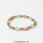 Bracelet Rayonnement Intérieur – Quartz Fumé, Pierre de Soleil et Fluorite (6 et 8mm) – 18cm | Énergie et Confiance