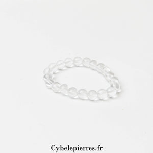Bracelet Enfant - Cristal de Roche (6mm) - 14cm | Clarté et Harmonie