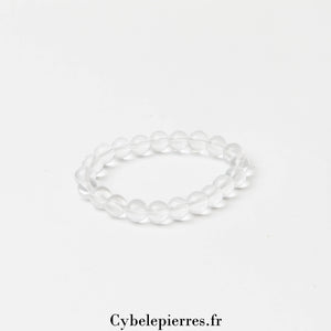 Bracelet Enfant - Cristal de Roche (6mm) - 14cm | Clarté et Harmonie