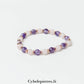 Bracelet Amour Infini – Améthyste & Quartz Rose (6 mm) - 18 cm | Harmonie et Sérénité