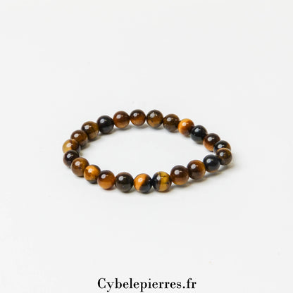 Bracelet Œil de Tigre (6 mm) - Taille Enfant 14 cm