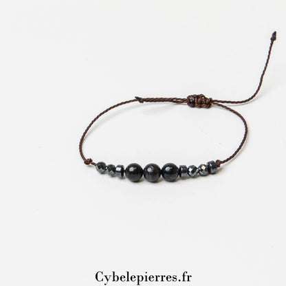 Bracelet Porte-bonheur Réglable – Astrophyllite | Intuition et Clarté