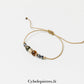 Bracelet Porte-Bonheur – Œil de Tigre, Citrine et Pyrite (6mm) | Protection et Abondance