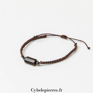 Bracelet Réglable Cordon - Œil de Tigre | Protection et Confiance