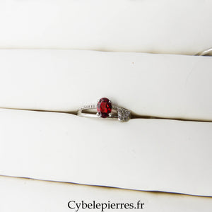 Bague Grenat (8mm) - Énergie et Vitalité