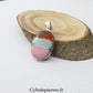 Triple Pendentif Larimar Argent 925 (30mm)