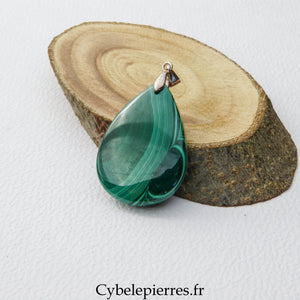 Pendentif Malachite (35mm) – Protection émotionnelle et affirmation de soi