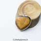 Pendentif Cœur - Œil de Tigre (3cm) | Protection et Confiance en Soi