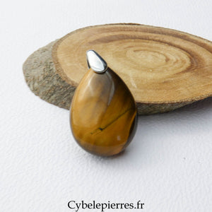 Pendentif Goutte Œil de Tigre | Intuition et Protection