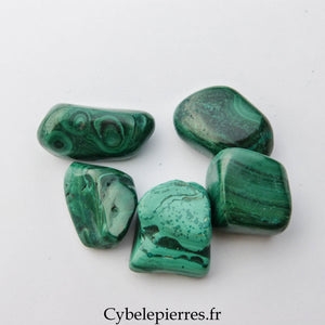 Pierre roulée Malachite – République du Congo | Équilibre et Endurance