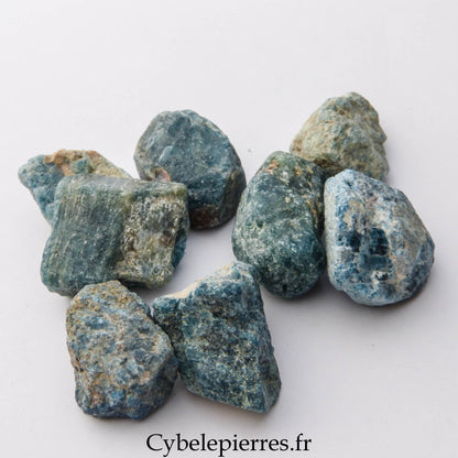 Apatite bleue pierre brute – Clarté et Expression