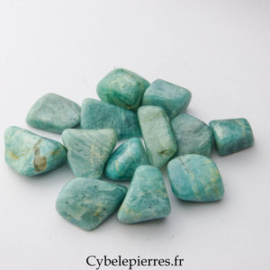 Amazonite pierre roulée – Brésil | Apaisement et Expression
