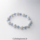 Bracelet Confidence – Angélite & Howlite (6 mm & 8 mm) - 18 cm | Apaisement et Expression