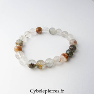 Bracelet  Quartz Lodolite (8mm) -17cm
