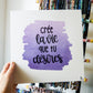 Tableau Crée la Vie que tu Désires – Infusible Ink & Thermocollant (25×25 cm)