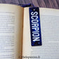 Marque-Pages Astro en Aluminium – 12 Signes du Zodiaque | Fond Galaxie