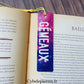 Marque-Pages Astro en Aluminium – 12 Signes du Zodiaque | Fond Galaxie