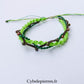 Bracelet “Trio Estival – Forêt Vive” – micro macramé & unakite
