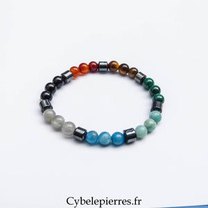 #7 Bracelet "7 Chakras" (6mm) - 17cm