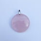 Pendentif rond Quartz Rose | Apaisement et Créativité