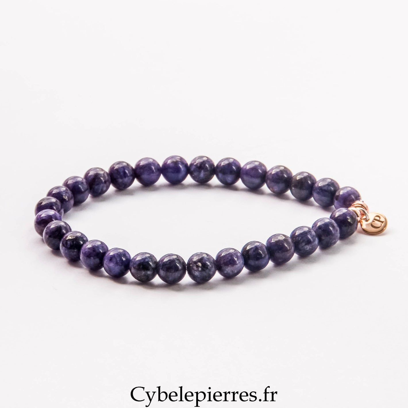 Bracelet Charoïte (6 mm) – 16 à 21 cm | Transformation, Sérénité et Confiance