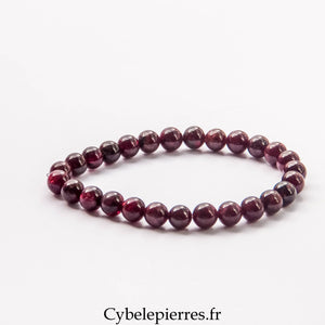 Bracelet Grenat (6mm) – 18 cm | Énergie et Vitalité