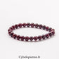 Bracelet Grenat (6mm) – 18 cm | Énergie et Vitalité