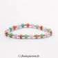 Bracelet Douceur du Cœur – Rhodochrosite, Amazonite et Kunzite (6 mm) – 17 cm | Tendresse, Apaisement et Compassion