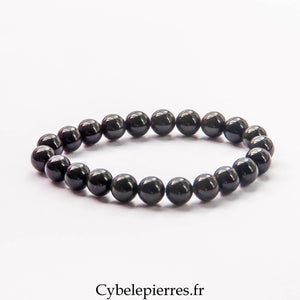 Bracelet Obsidienne Oeil Celeste (8mm) - 17cm