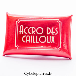 Pochette Rouge avec texte  (Format S : Taille 9cm x 6cm)