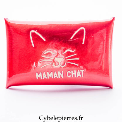 Pochette Rouge avec texte  (Format S : Taille 9cm x 6cm)