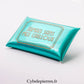 Pochette Verte avec texte  (Format S : Taille 9cm x 6cm)
