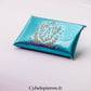Pochette Bleue avec texte  (Format S : Taille 9cm x 6cm)