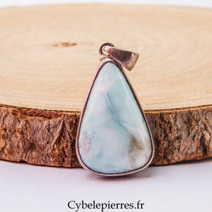 Pendentif Larimar Extra – 40mm | Apaisement et Clarté intérieure
