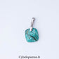 Pendentif Carré en Chrysocolle – Apaisement et Créativité
