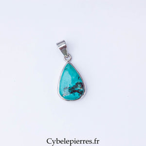 Pendentif Goutte - Chrysocolle (25 mm) | Créativité et Harmonie