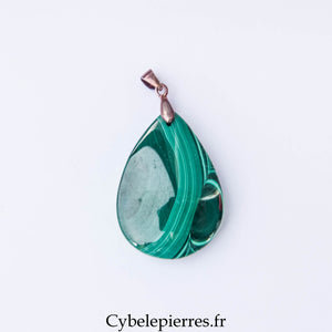 Pendentif Malachite (35mm) – Protection émotionnelle et affirmation de soi