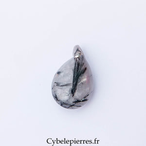 Pendentif Quartz Tourmaline (30mm) – Clarté et Protection