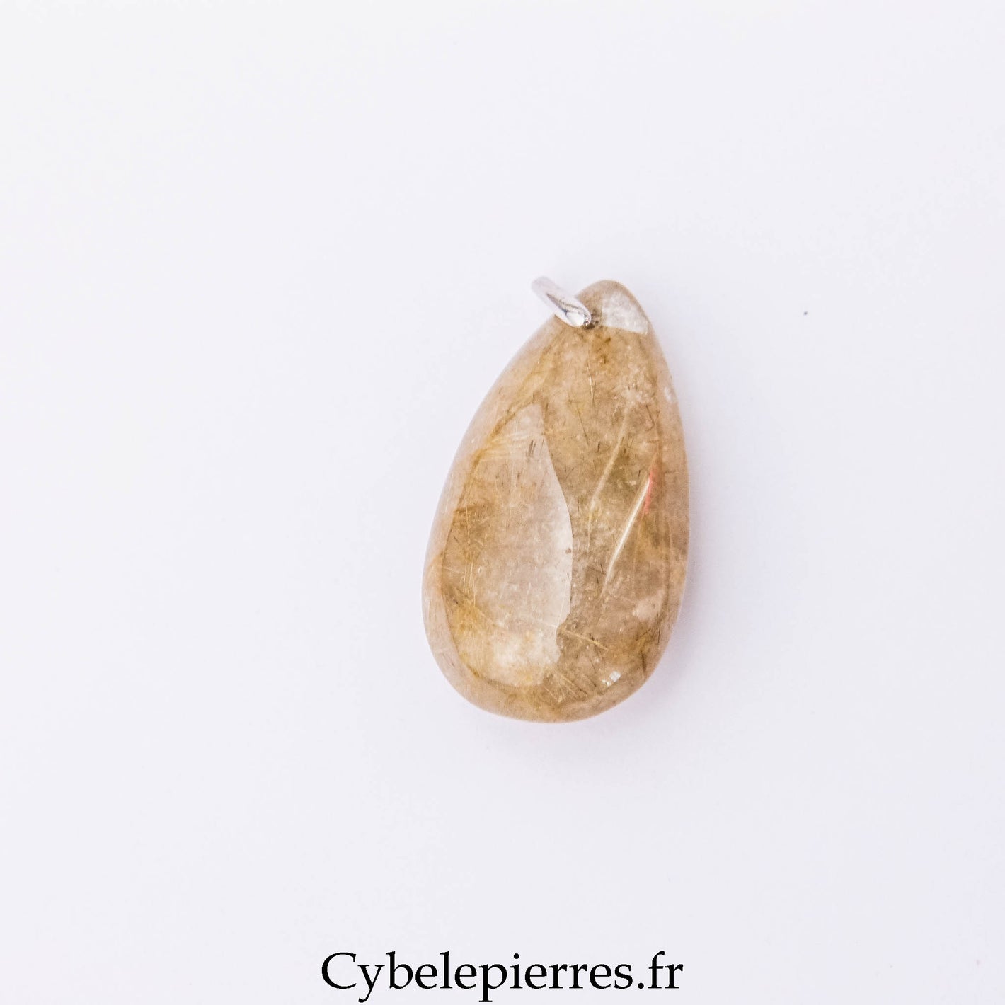 Pendentif Quartz Rutile (40mm) | Force, Vitalité et Équilibre