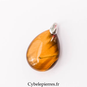 Pendentif Goutte Œil de Tigre | Intuition et Protection