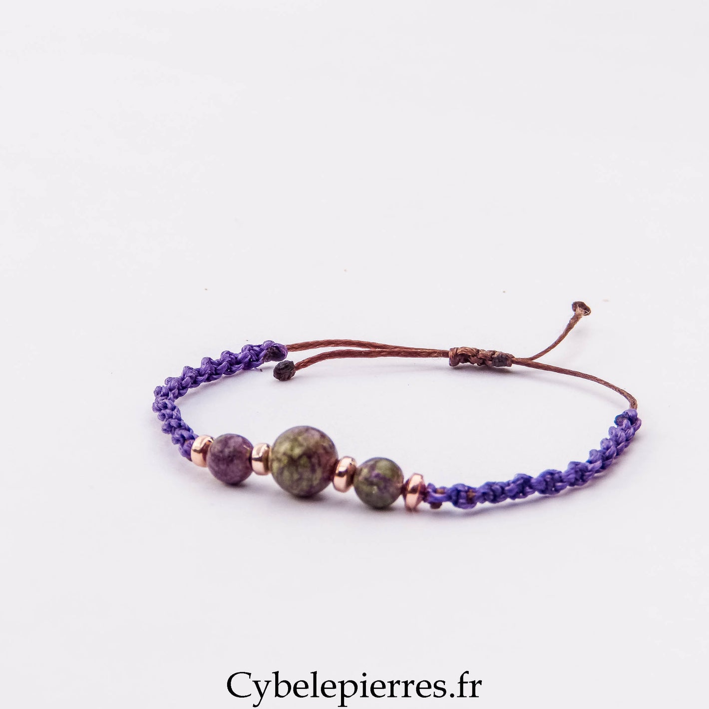 Bracelet Micro Macramé – Stitchite-Serpentine (6 mm) | Protection, Acceptation et Évolution