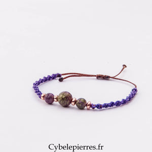 Bracelet Micro Macramé – Stitchite-Serpentine (6 mm) | Protection, Acceptation et Évolution