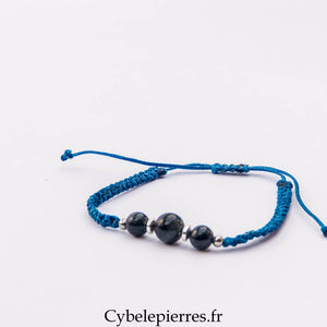 Bracelet Micro Macramé – Œil de Faucon (6 mm) | Intuition, Clarté et Protection
