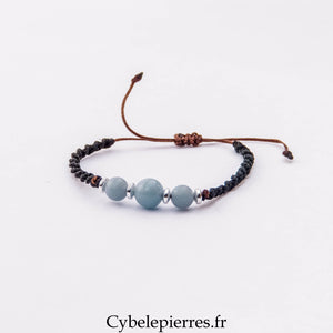 Bracelet Micro Macramé – Angélite (6 mm) | Douceur, Paix et Connexion